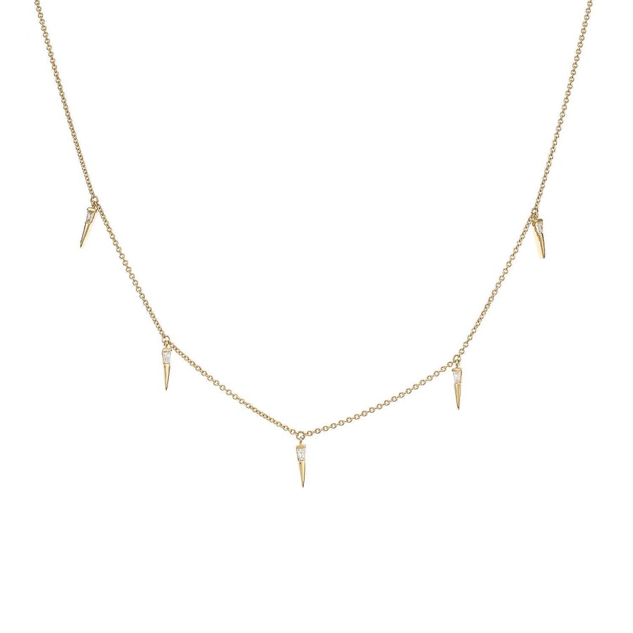 Joyas Nicols Colgantes | Collar Oro Pinchos Celebrity 108