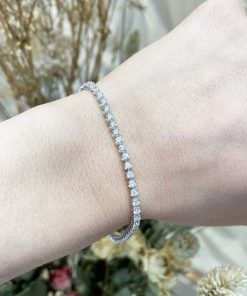 Joyas Nicols Pulseras | Pulsera Diamantes Riviere Redonda 2.10Ct