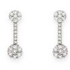 Joyas Nicols | Pendientes Diamantes Camelia Doble 1.38