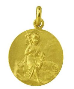 Joyas Nicols Medallas Y Cruces | Medalla San Juan Bautista Oro 18 Kt.