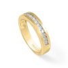 Joyas Nicols Alianzas De Compromiso | Anillo Diamantes Chloe 0.45 Oro Amarillo