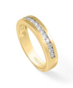 Joyas Nicols Alianzas De Compromiso | Anillo Diamantes Chloe 0.45 Oro Amarillo