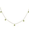 Joyas Nicols Colgantes | Collar Colgantes Piedras Peridoto Verde Trillon