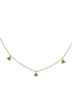 Joyas Nicols Colgantes | Collar Colgantes Piedras Peridoto Verde Trillon