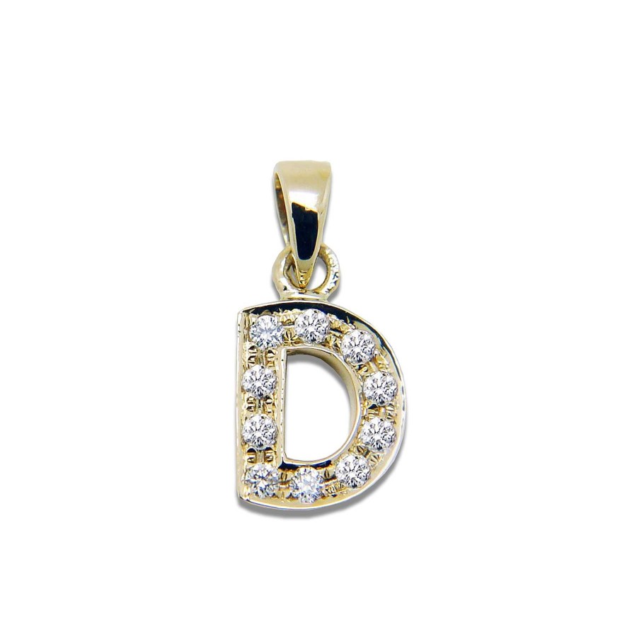 Joyas Nicols Colgantes | Colgante Inicial D Letra Diamantes