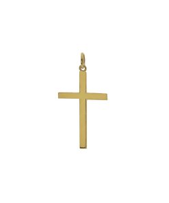 Joyas Nicols Medallas Y Cruces | Cruz Oro Lisa Maciza Palo S