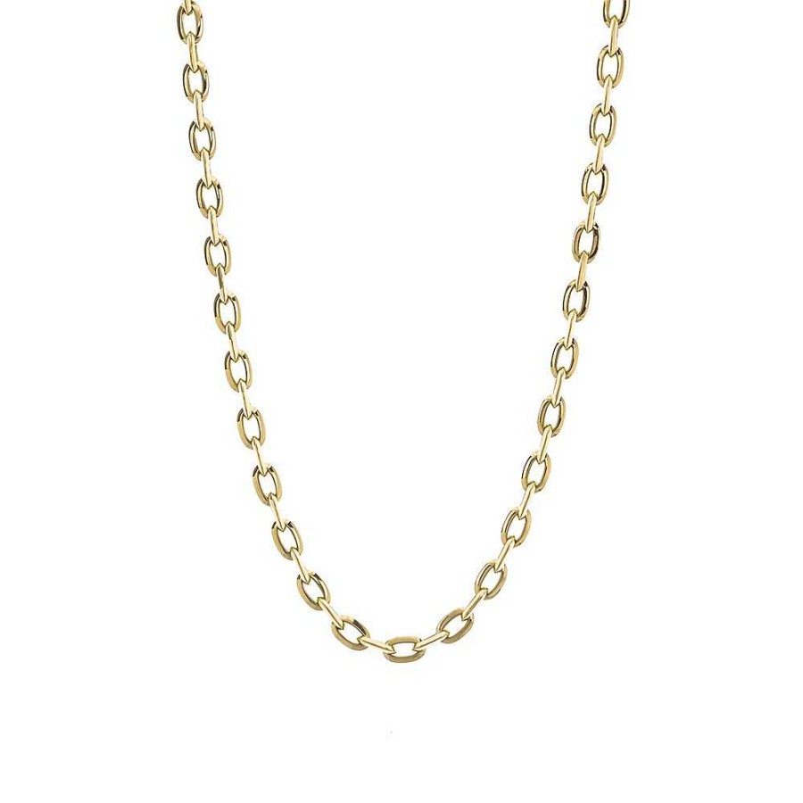 Joyas Nicols Colgantes | Cadena Oro 18Kt Eslabon Bisel 60Cm