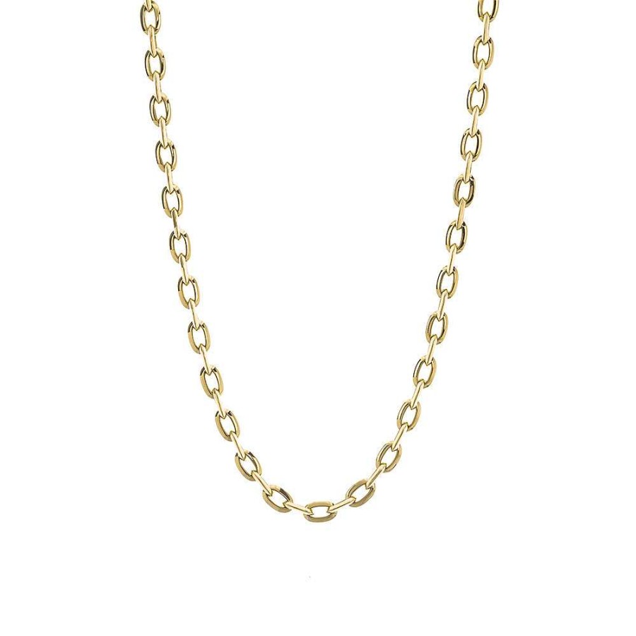 Joyas Nicols Colgantes | Cadena Oro 18Kt Eslabon Bisel 50Cm