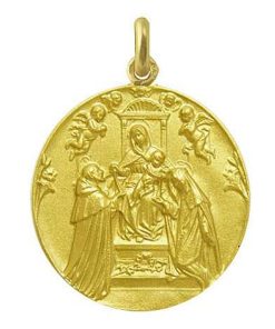 Joyas Nicols Medallas Y Cruces | Medalla Virgen Del Rosario Oro 18Kt