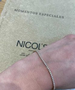 Joyas Nicols Pulseras | Pulsera Diamantes Riviere Garras 1.50Ct