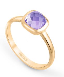 Joyas Nicols | Anillo Oro Amatista Candy Stone