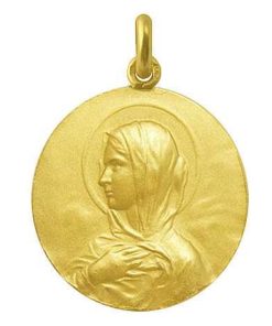 Joyas Nicols Medallas Y Cruces | Medalla Virgen Mar A Manto Oro 18Kt