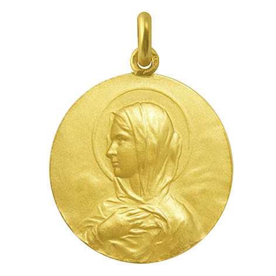 Joyas Nicols Medallas Y Cruces | Medalla Virgen Mar A Manto Oro 18Kt