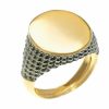 Joyas Nicols Anillos De Hombre Sellos | Sello Oro Oval Moderno