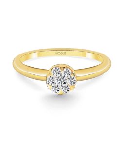 Joyas Nicols | Anillo Diamantes Pasion De Diamantes 0.23 Oro Amarillo