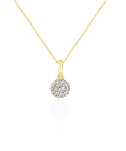 Joyas Nicols Colgantes | Colgante Diamantes Style 0.32 Oro Amarillo Pureza