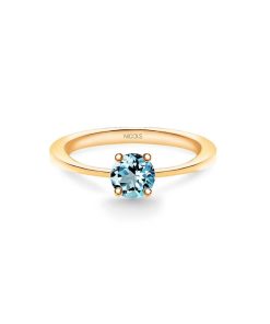 Joyas Nicols | Anillo Solitario Brillante Azul Isabella 0.40Ct