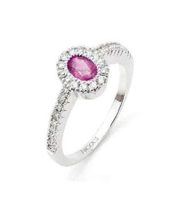 Joyas Nicols Anillos De Compromiso Rojo | Anillo Diamond Colour