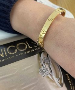 Joyas Nicols Pulseras | Brazalete De Oro Tornillos Armon A 6Mm