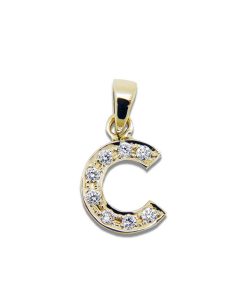 Joyas Nicols Colgantes | Colgante Inicial C Letra Diamantes