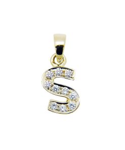 Joyas Nicols Colgantes | Colgante Inicial S Letra Diamantes