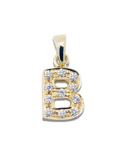 Joyas Nicols Colgantes | Colgante Inicial B Letra Diamantes