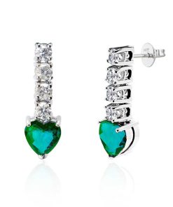 Joyas Nicols | Pendientes Esmeraldas Sangre Azul