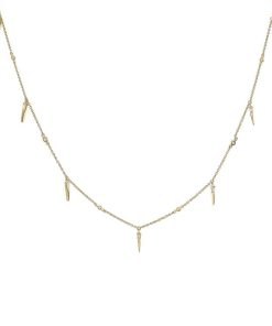 Joyas Nicols Colgantes | Collar Oro Pinchos Celebrity 108