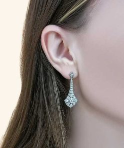 Joyas Nicols | Pendientes Diamantes Largos Alhambra