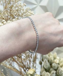 Joyas Nicols Pulseras | Pulsera Diamantes Riviere Chaton 2.20Ct