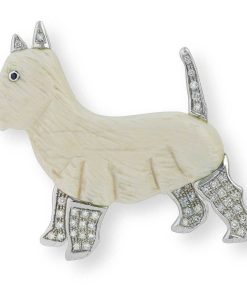 Joyas Nicols Broches | Broche Love My Dogs Perro West Highland Terrier