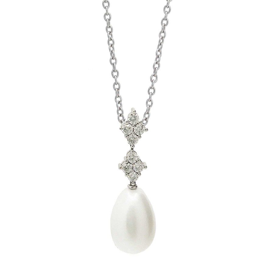 Joyas Nicols Colgantes | Colgante Diamantes Y Perla Pearls Lady