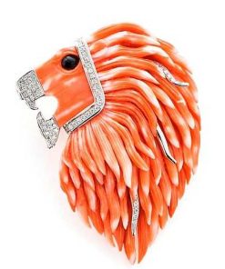 Joyas Nicols Broches | Broche Coral Red Lion King