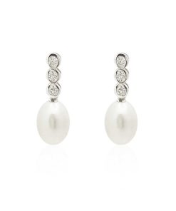 Joyas Nicols | Pendientes Perlas Classic Diamond