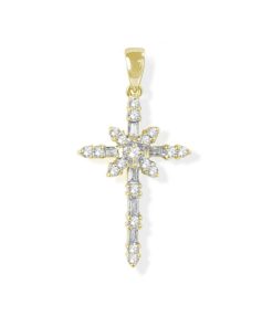 Joyas Nicols Medallas Y Cruces | Cruz Diamantes Aspa Catholic Sign