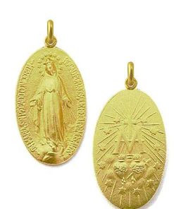 Joyas Nicols Medallas Y Cruces | Medalla Virgen Milagrosa Oro 18Kt