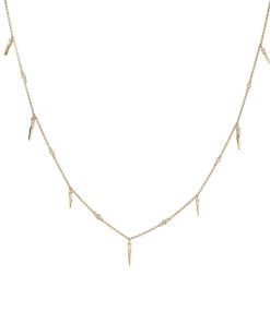 Joyas Nicols Colgantes | Collar Oro Pinchos Celebrity 108