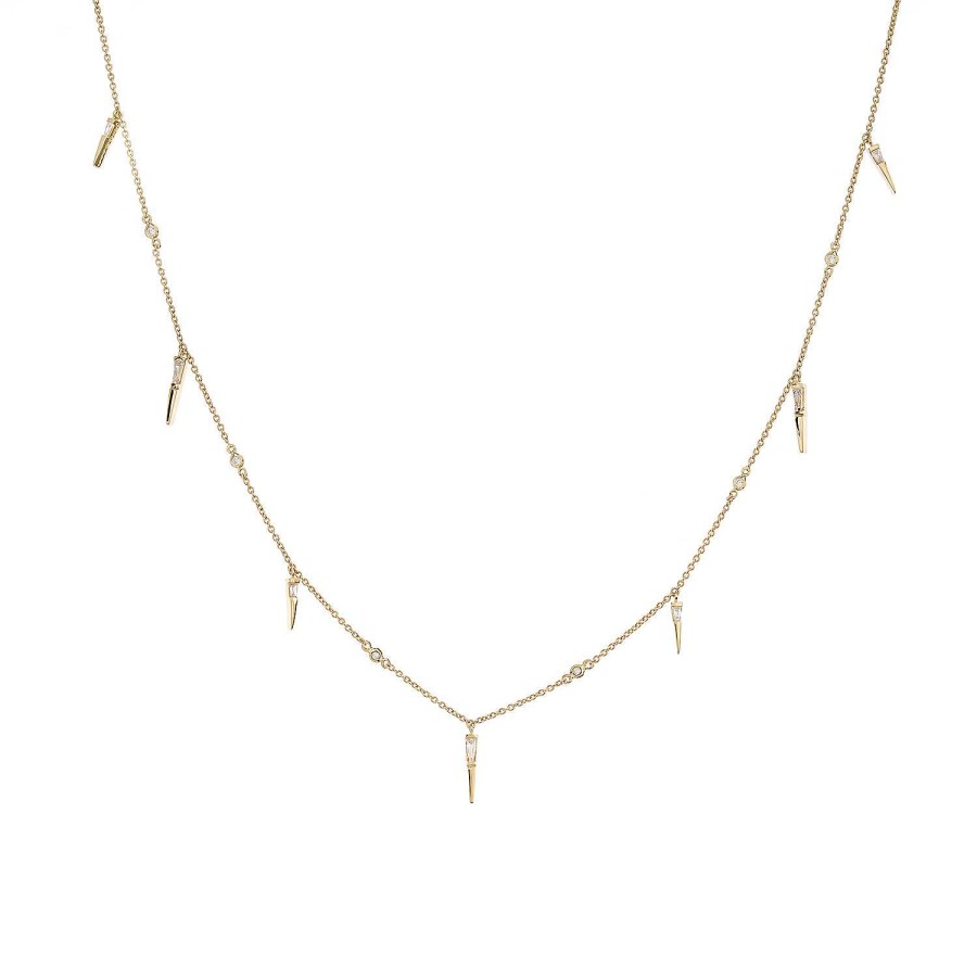 Joyas Nicols Colgantes | Collar Oro Pinchos Celebrity 108