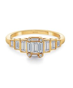 Joyas Nicols Anillos Compromiso Aniversario | Anillo Diamantes Minerva 0.65Ct Oro Amarillo