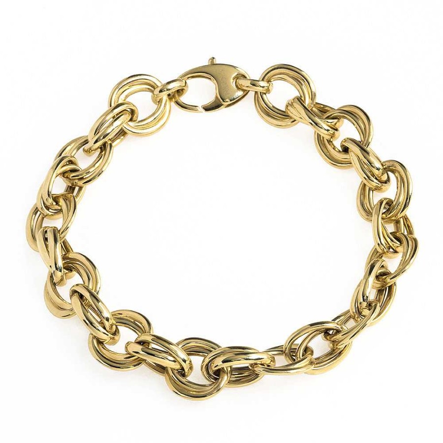 Joyas Nicols Pulseras | Pulsera Oro 18Kt Eslabon Doble