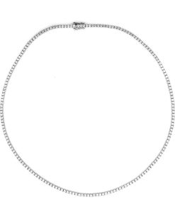 Joyas Nicols Colgantes | Collar Diamantes Riviere 7Ct 43Cm Jackie