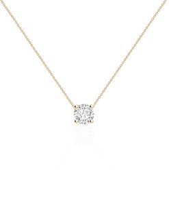 Joyas Nicols Colgantes | Collar Diamante Katherine 0.55-1.00Ct Solitario Oro Amarillo