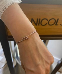 Joyas Nicols Pulseras | Pulsera Clavo Oro Rosa