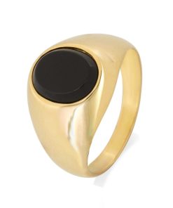 Joyas Nicols Anillos De Hombre Sellos | Sello Onix Oval Cl Sico