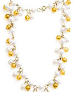 Joyas Nicols Colgantes | Collar Perlas Citrino Pearls Lady