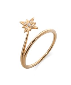 Joyas Nicols | Anillo Estrella Fugaz Cola Diamantes Little Details