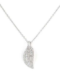 Joyas Nicols Colgantes | Collar Diamantes Diamond Leaf