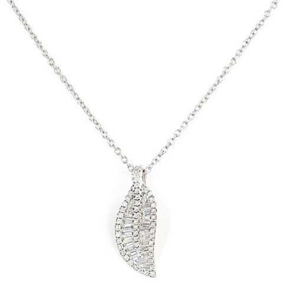 Joyas Nicols Colgantes | Collar Diamantes Diamond Leaf