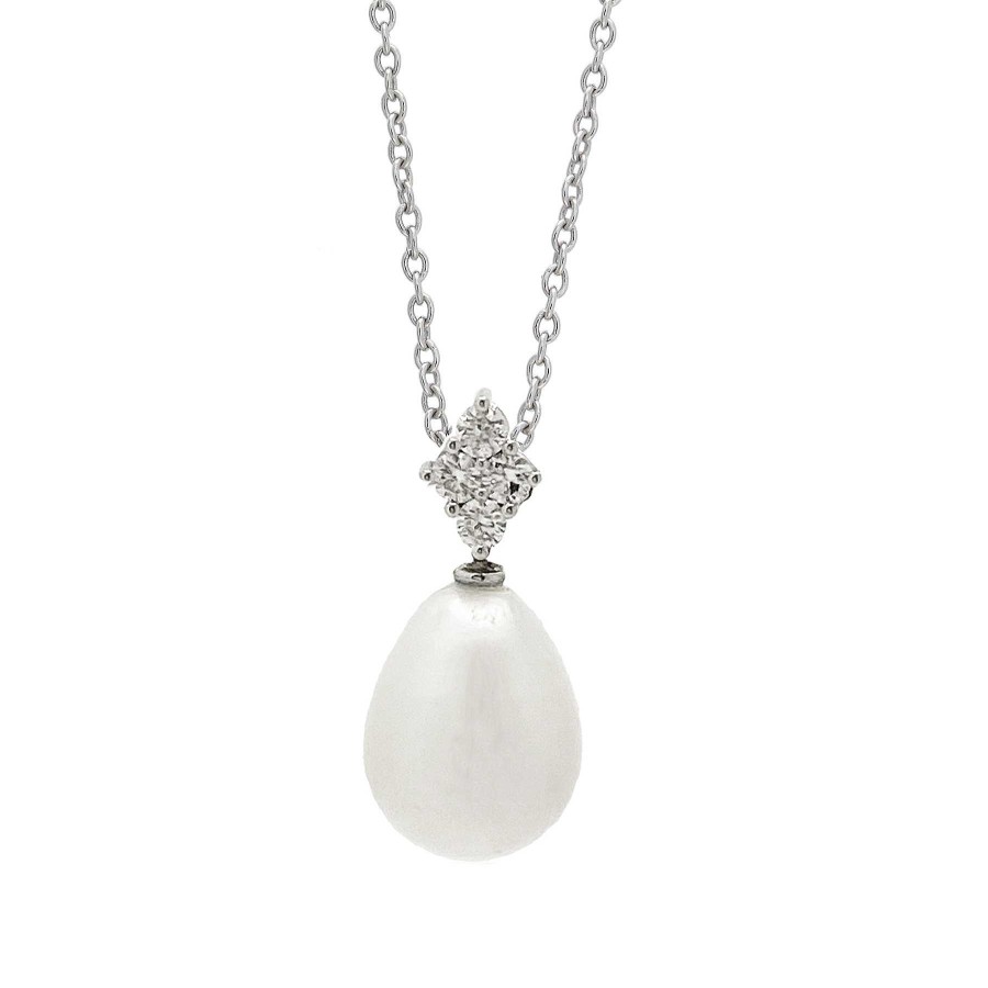 Joyas Nicols Colgantes | Colgante Diamantes Y Perla Pearls Lady