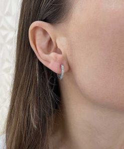 Joyas Nicols | Pendientes Diamantes Aro Criolla